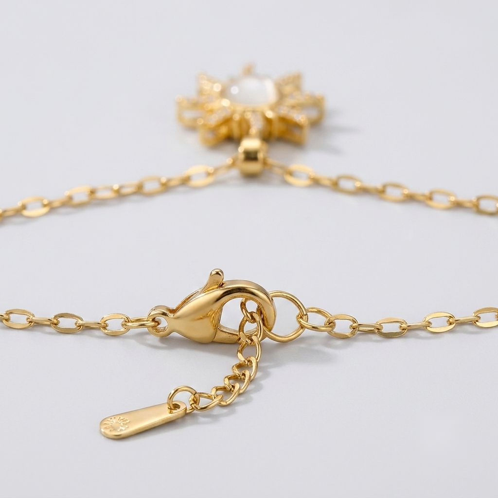 Spinning Sun Pendant Necklace
