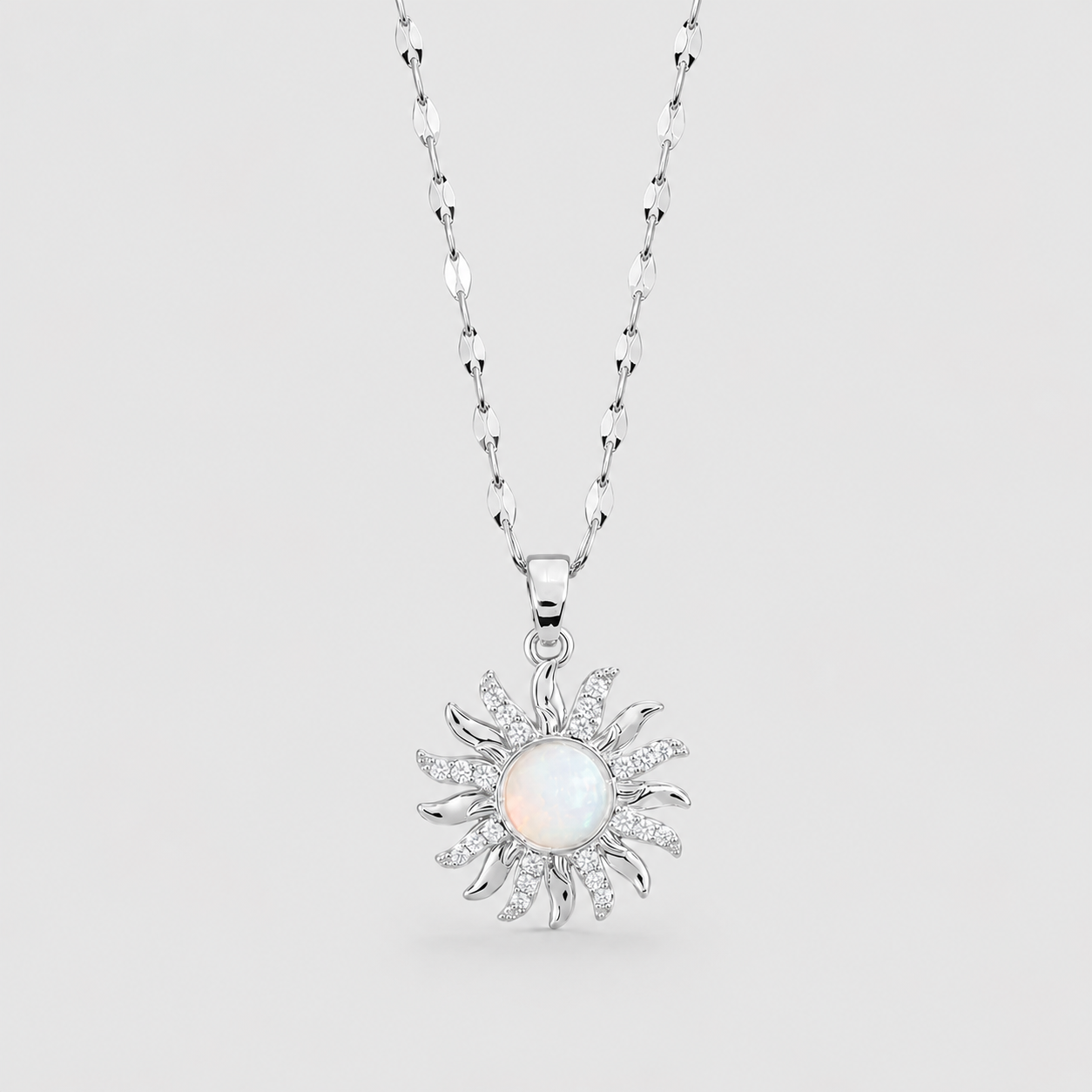 Spinning Sun Pendant Necklace