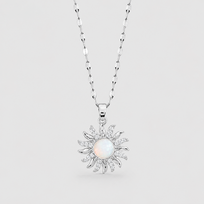 Spinning Sun Pendant Necklace