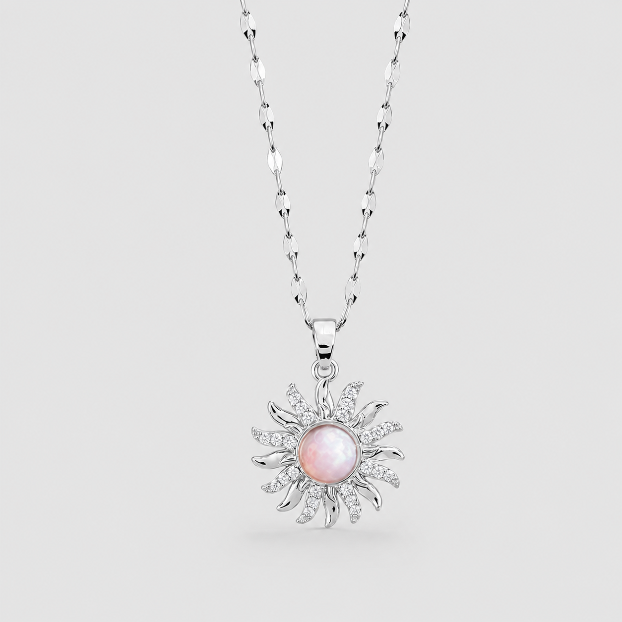 Spinning Sun Pendant Necklace